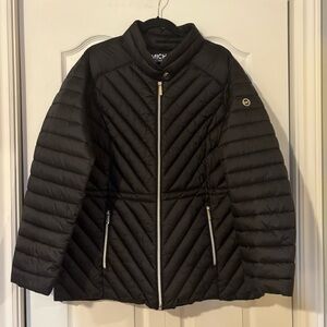 NWOT Michael Kors Quilted Black Puffer Coat